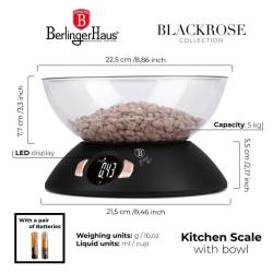 Berlingerhaus Váha kuchyňská s miskou Black Rose Collection