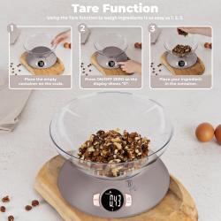 Berlingerhaus Váha kuchyňská s miskou Taupe Collection