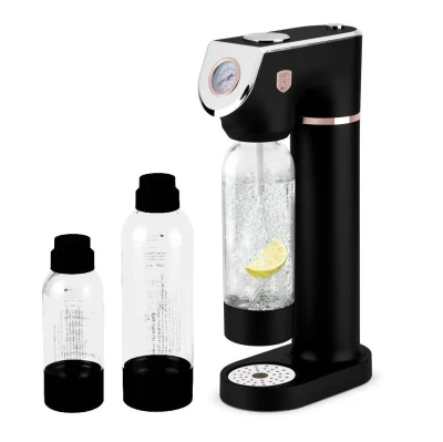 Berlingerhaus Výrobník sody SODABAR + 2 lahve Black Rose Collection