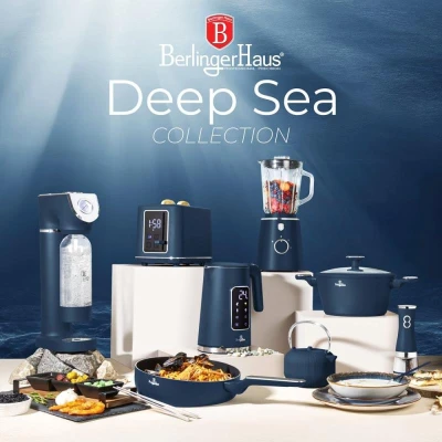 Berlingerhaus Výrobník sody SODABAR + 2 lahve Deep Sea Collection