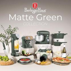 Berlingerhaus Výrobník sody SODABAR + 2 fľaše Matte Green Collection