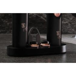 Berlingerhaus Vývrtka elektrická + vakuová pumpa na víno Black Rose Collection