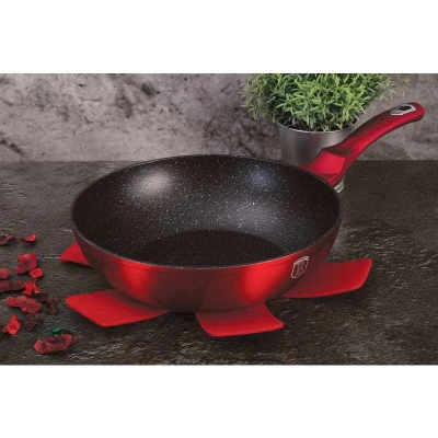 Berlingerhaus Wok s mramorovým povrchem 28 cm Burgundy Metallic Line