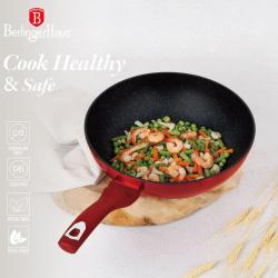 Berlingerhaus Wok s mramorovým povrchem 28 cm Burgundy Metallic Line