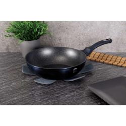 Berlingerhaus Wok s mramorovým povrchem 28 cm Metallic Line Aquamarine Edition