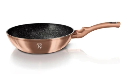 Berlingerhaus Wok s mramorovým povrchem 28 cm Rosegold Metallic Line