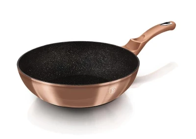 Berlingerhaus Wok s mramorovým povrchem 28 cm Rosegold Metallic Line