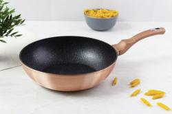 Berlingerhaus Wok s mramorovým povrchem 28 cm Rosegold Metallic Line
