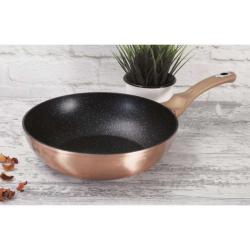 Berlingerhaus Wok s mramorovým povrchem 28 cm Rosegold Metallic Line