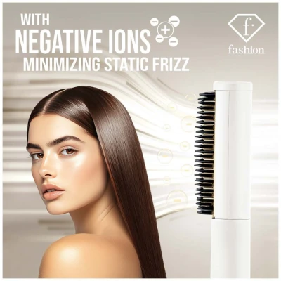 Berlingerhaus Žehlicí kartáč na vlasy keramický přenosný Cream Gold Collection