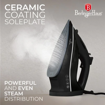 Berlingerhaus Žehlička napařovací 2200 W Matte Black Collection