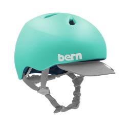 Bern Nina DVRT satin turquoise dívčí přilba na kolo a skate