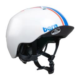 Bern Nino DVRT satin white dětská helma na kolo a skate Bern Nino DVRT satin white dětská helma na kolo a skate