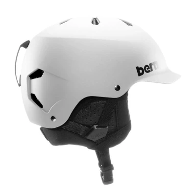 Bern Watts Classic matte white snowboardová prilba