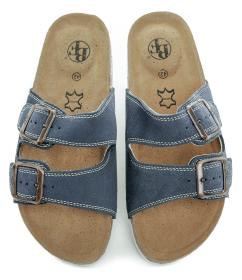 Best Feet BY-113-17-99 modré pánské nazouváky