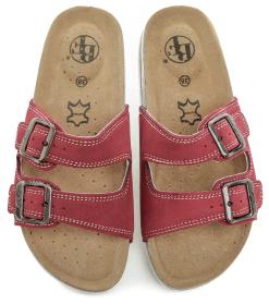 Big Fish Best Feet BY-213-15-99 červené dámske nazúvaky