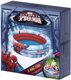 Bestway Baby bazén nafukovací kruhový Spiderman 122x30cm 98018