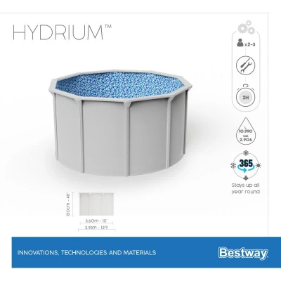 Bestway Bazén Hydrium 3,6 x 1,2 m - 56574 + sleva 400,- na příslušenství