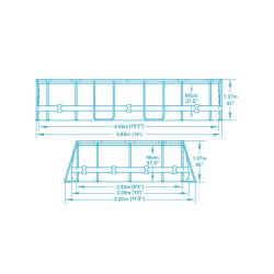 Bestway Bazén Power Steel Frame 4,88 x 3,05 x 1,07 m - 56448 + sleva 400,- na příslušenství