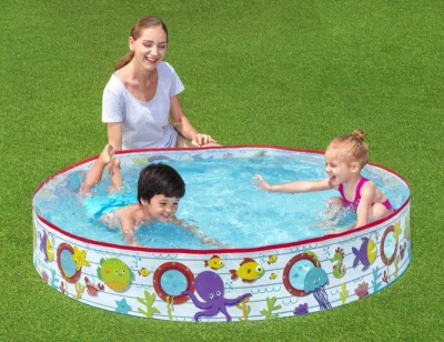 Bestway Bazén samonosný nadzemní Moře 152cm kruhový s okénky 55029