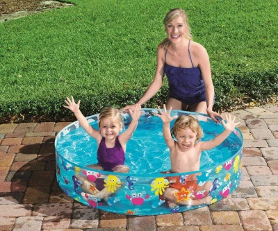 Bestway Bazén samostojný kulatý 122cm mořský svět 55028