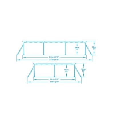 Bestway Bazén Steel Pro 3 x 2,01 x 0,66 m - 56404