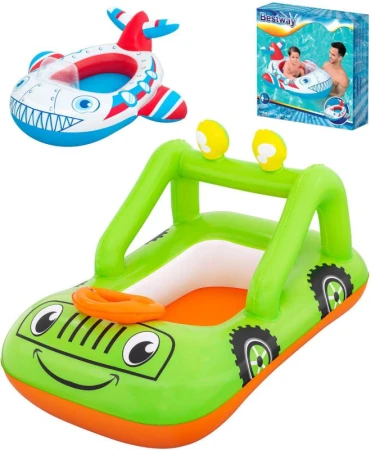 Bestway Člun nafukovací autíčko / letadlo plavidlo do vody 34169