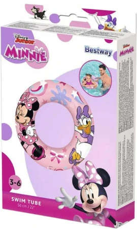 Bestway Kruh nafukovací Minnie Mouse 56cm plavací kolo do vody 91040