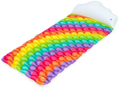 Bestway Lehátko nafukovací duhové 216x80cm matrace na vodu 44107