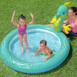 Bestway Nafukovací bazének 53114 SEAHORSE SPRINKLER 188 x 160 x 86 cm