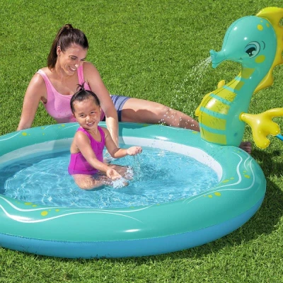 Bestway Nafukovací bazének 53114 SEAHORSE SPRINKLER 188 x 160 x 86 cm