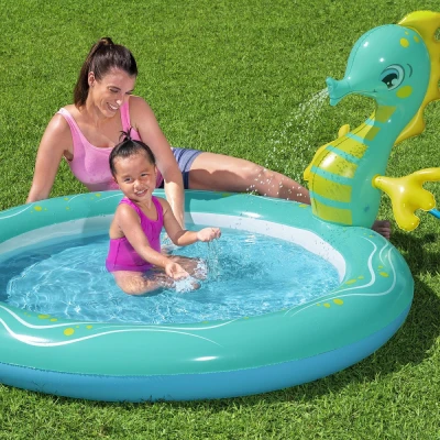 Bestway Nafukovací bazének 53114 SEAHORSE SPRINKLER 188 x 160 x 86 cm