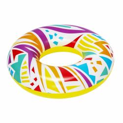 Bestway Nafukovací kruh GEOMETRICKÉ TVARY žltá 107 cm Bestway Nafukovací kruh GEOMETRICKÉ TVARY žltá 107 cm