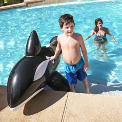 Bestway Nafukovací lehátko VELRYBA 203 x 102 cm černá