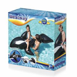 Bestway Nafukovacie lehátko VEĽRYBA 203 x 102 cm čierna