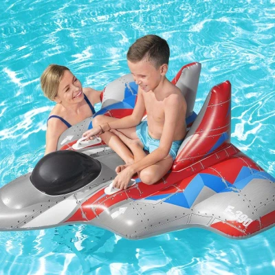 Bestway Nafukovací lehátko 41443 STÍHAČKA GALAXY GLIDER 136 x 135 cm šedá