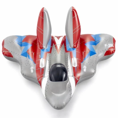 Bestway Nafukovací lehátko 41443 STÍHAČKA GALAXY GLIDER 136 x 135 cm šedá