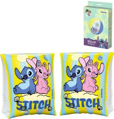 Bestway Rukávky nafukovací Stitch plavací křidélka 15x23cm do vody 9104S