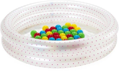 Bestway Set baby bazén kruhový nafukovací 91cm se soft míčky 50ks 2 barvy 51141