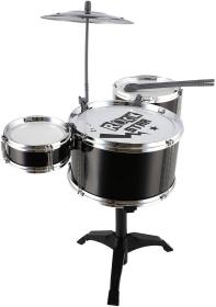 Bicí souprava dětská Rock Star set 3x buben na stojanu s činely plast