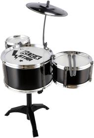 Bicí souprava dětská Rock Star set 3x buben na stojanu s činely plast