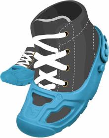 Big Ochranné dětské návleky na botičky vel.21-27 protiskluzové modré 1 pár