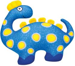 Bino Dinosaurus barevný 33cm žlutomodrý textilní mazlíček zvířátko