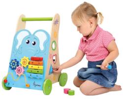 Bino DŘEVO Chodítko Activity baby s aktivitami a xylofonem FSC 100%