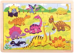 Bino DŘEVO Puzzle Dinosauři (dřevěná hračka) Bino DŘEVO Puzzle Dinosauři (dřevěná hračka)