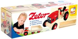 Bino DŘEVO Traktor Zetor set s vlečkou (dřevěná hračka)