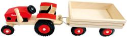 Bino DŘEVO Traktor Zetor set s vlečkou (dřevěná hračka)