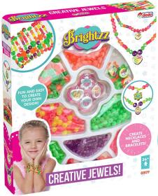 Bino Navlékací korálky s přívěsky kreativní set výroba dětské bižuterie