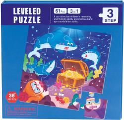 Bino PUZZLE Magnetické 3v1 moře skládačka 61 dílků