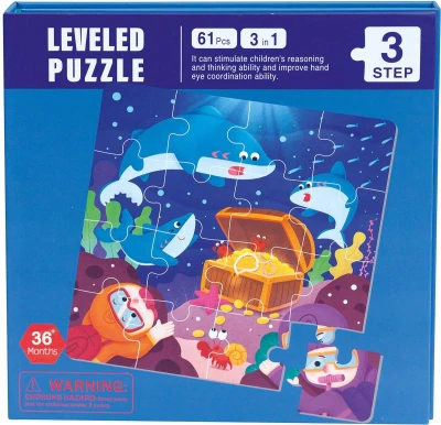 Bino PUZZLE Magnetické 3v1 moře skládačka 61 dílků